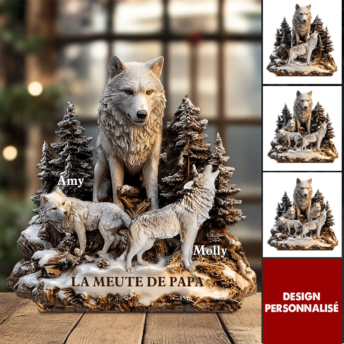 Plaque Acrylique Personnalisée - La Meute de Papa