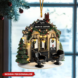 Décoration Personnalisée Salon – Ornement Miniature pour Manucure, Coiffure & Barbier