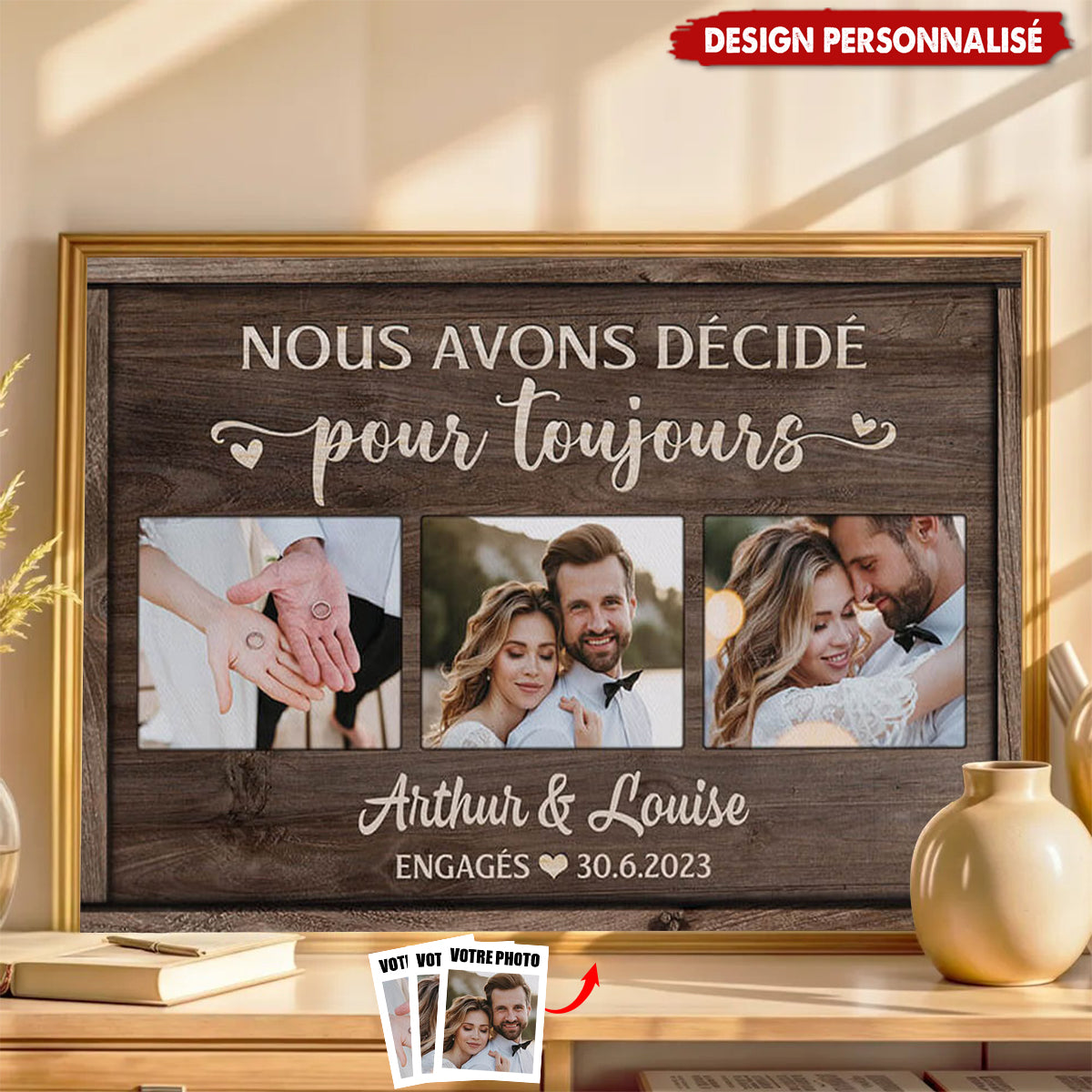 Affiche Personnalisée Couple - Nous Avons Décidé Pour Toujours