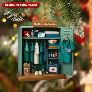 Décoration de Noël Personnalisée - Cadeau pour la Meilleure Infirmière