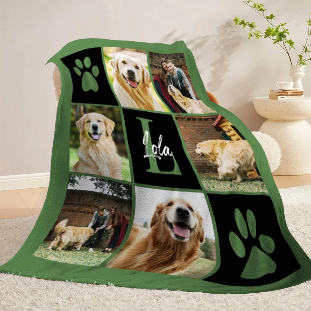 Couverture Personnalisée avec Photos d’Animaux – Douceur et Chaleur pour Toute la Famille