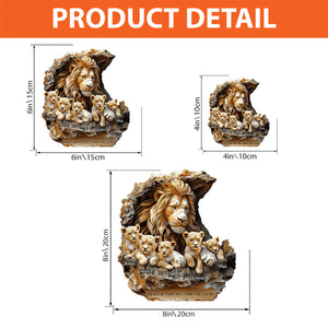 Plaque en acrylique Personnalisée – Meilleur Papa des Terres des Lions