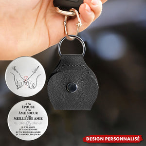 Porte-Clés couple personnalisé - À Mon Mari, Mon Âme Soeur, Mon Meilleur Ami