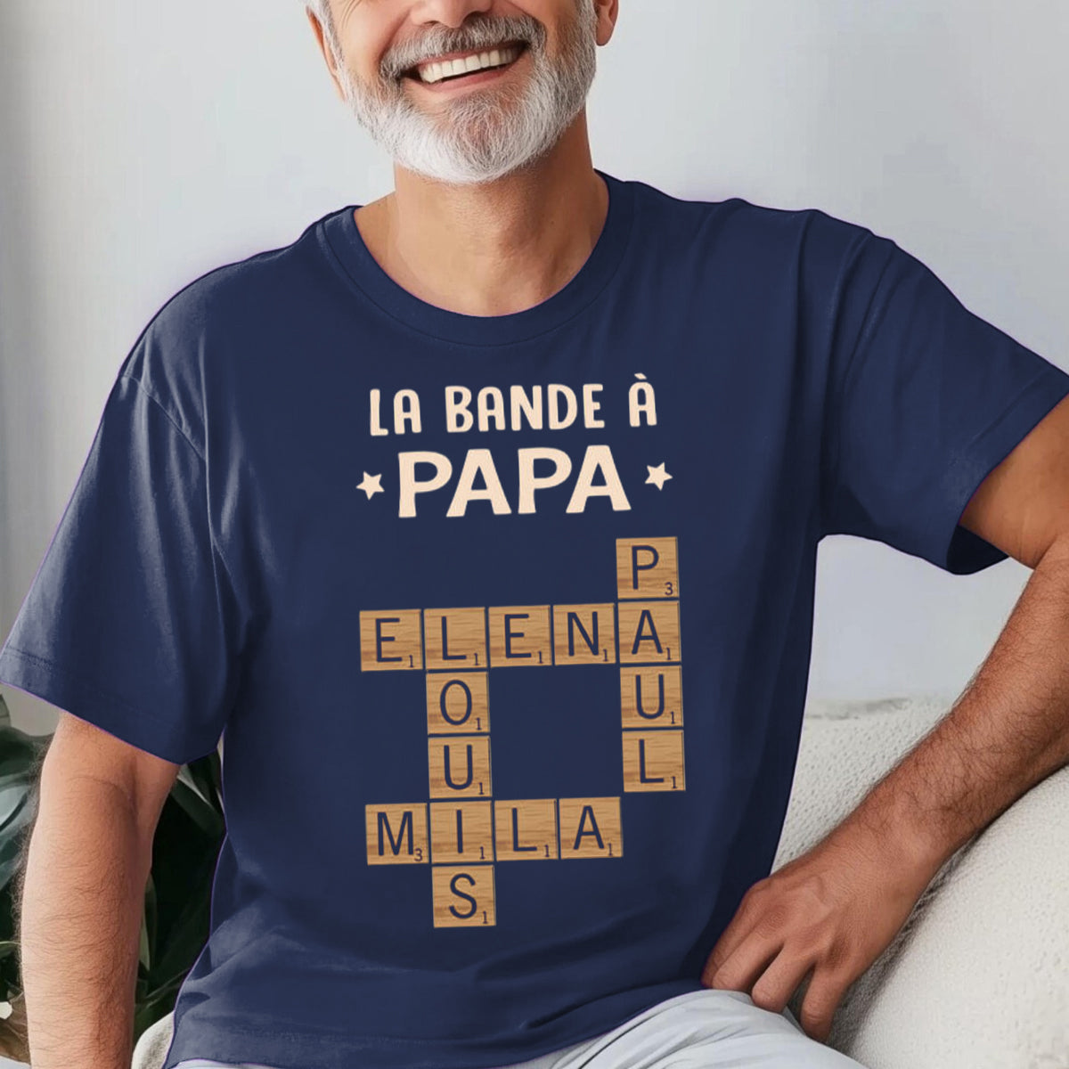T-shirt Personnalisé “La Bande à Papa” – Cadeau Unique pour les Papas