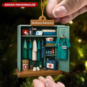 Décoration de Noël Personnalisée - Cadeau pour la Meilleure Infirmière