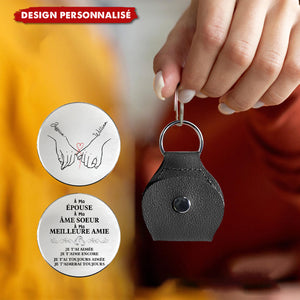 Porte-Clés couple personnalisé - À Mon Mari, Mon Âme Soeur, Mon Meilleur Ami