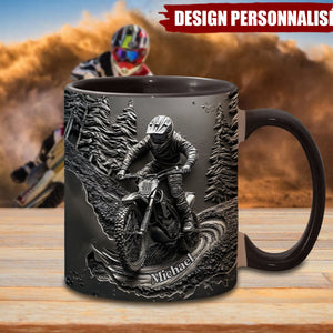 Mug Motocross Personnalisé – Cadeau Idéal pour les Passionnés de Moto