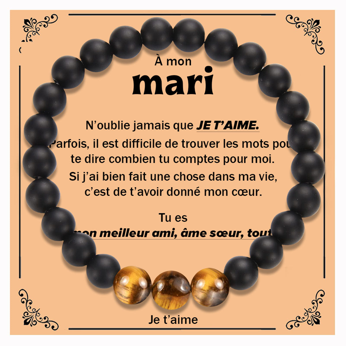 Bracelet Personnalisé – Cadeau Émotionnel pour Papa