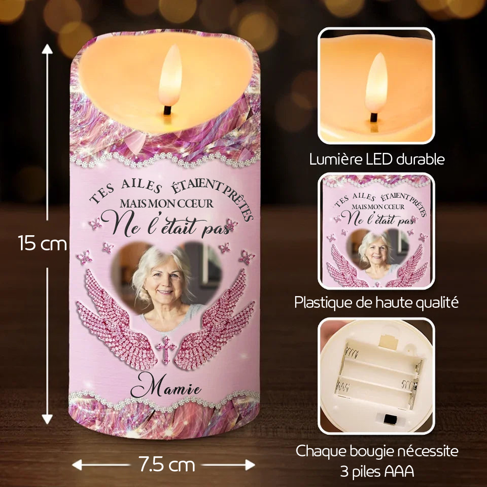 Bougie LED Personnalisée - Hommage Émotionnel pour proche
