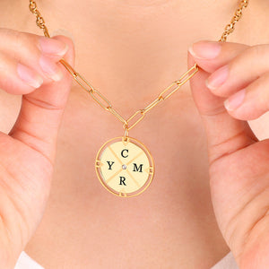 Collier Pendentif Boussole Personnalisé - Cadeau Élégant et Unique