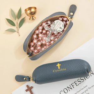 Porte-monnaie Mini Personnalisé en Cuir PU – Cadeau pour les Chrétiens