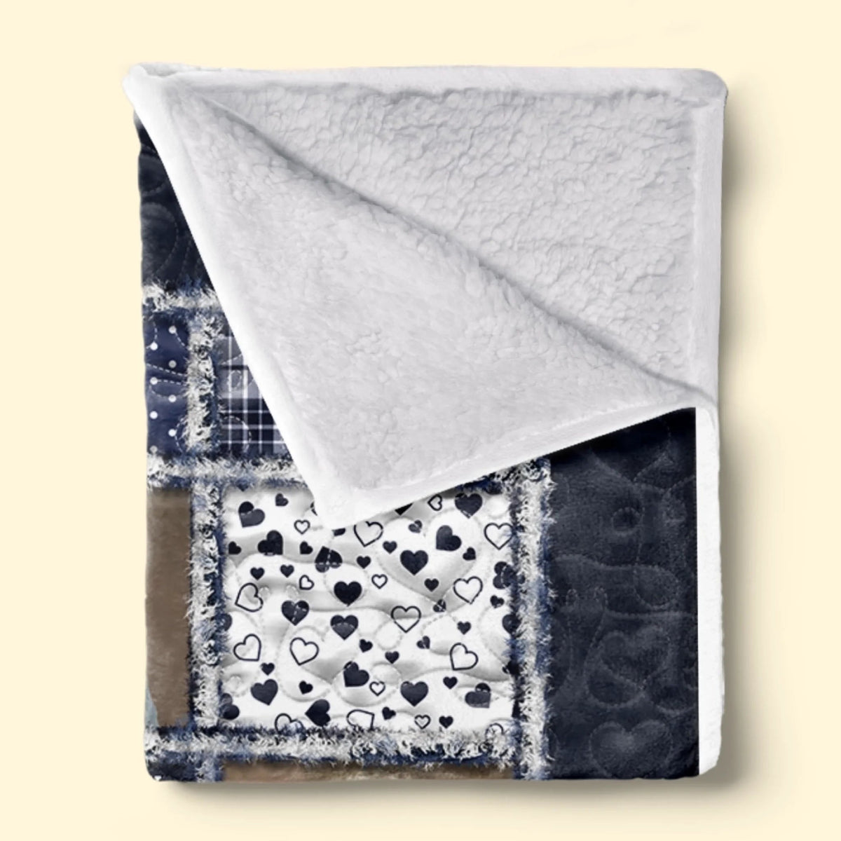 Couverture Photo Personnalisée avec Message d’Amour – Cadeau Chaleureux pour Grands-Parents et Famille