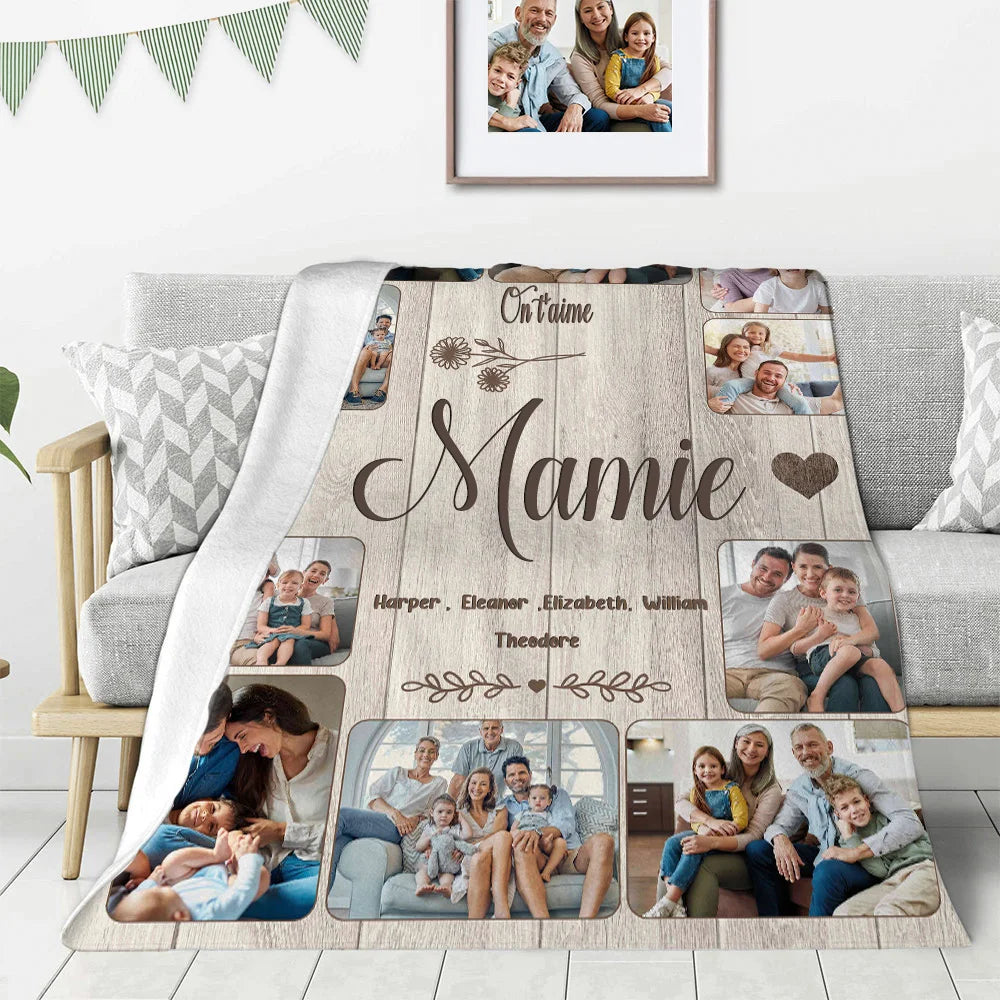 Couverture Personnalisée Photo – Un Cadeau Rempli d’Amour