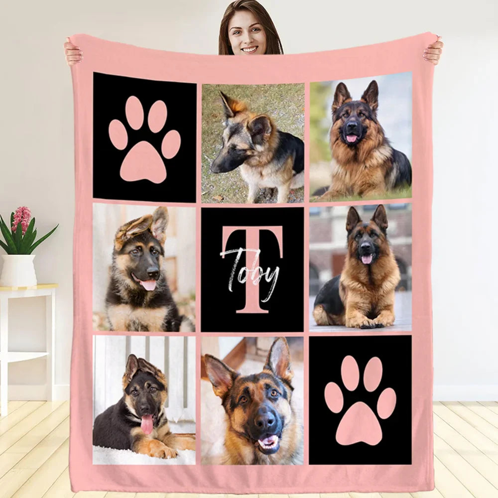 Couverture Personnalisée avec Photos d’Animaux – Douceur et Chaleur pour Toute la Famille