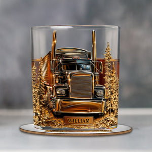 Verre à Whisky Personnalisé Camion – Cadeau Unique pour Camionneur et Amateur de Whisky