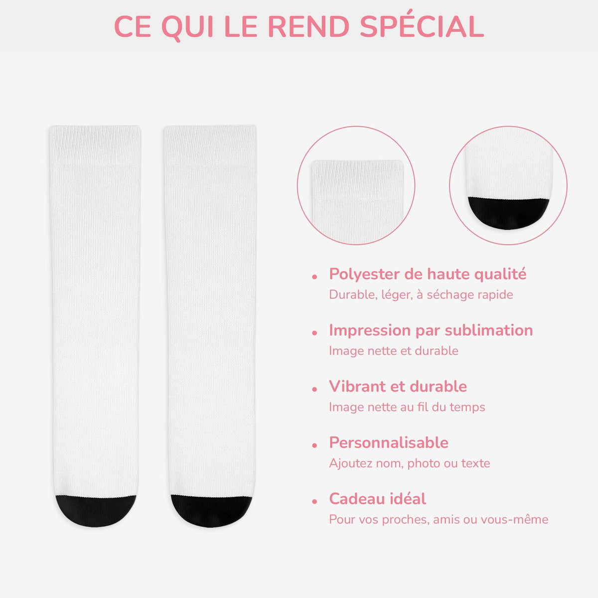 Chaussettes Personnalisées “Chut… Je Lis” – Cadeau Confortable pour les Passionnés de Lecture