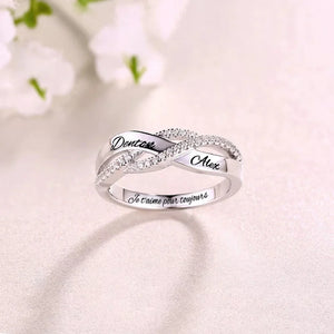 Bague Personnalisée avec Noms – Symbole d’Amour Éternel et Cadeau Romantique