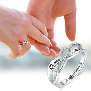 Bague Personnalisée avec Noms – Symbole d’Amour Éternel et Cadeau Romantique