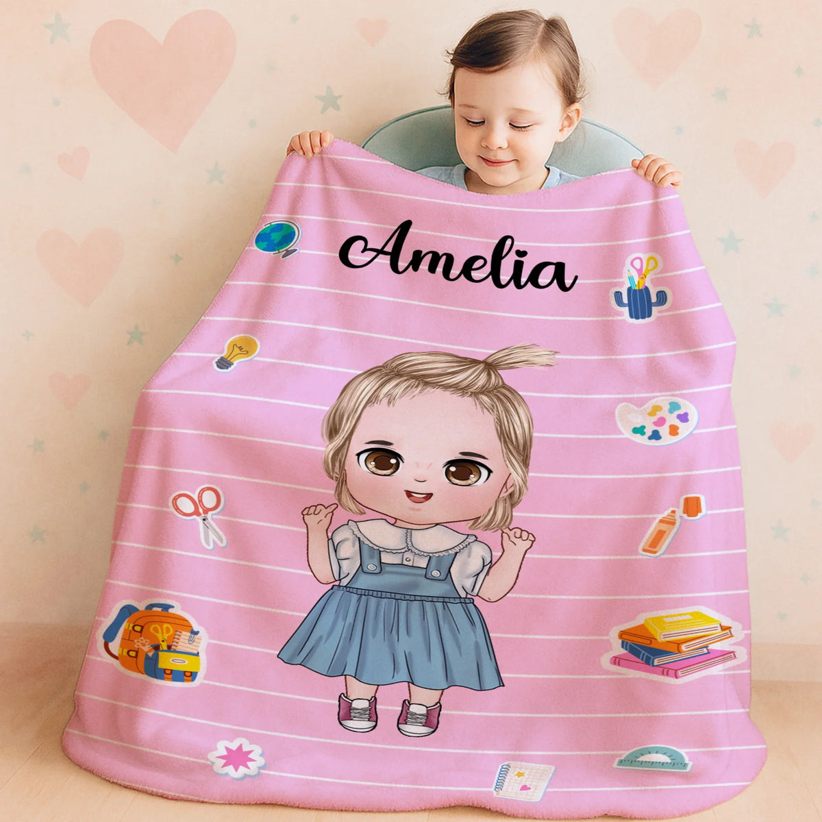 Couverture Personnalisée Enfant – Cadeau Unique pour Enfant