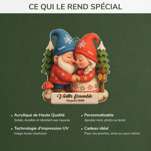 Ornement de Noël Personnalisé - Cadeau Unique pour Amoureux